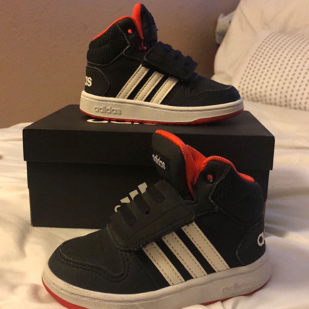 Adidas Hoops Mid 2.0 I Black and Red